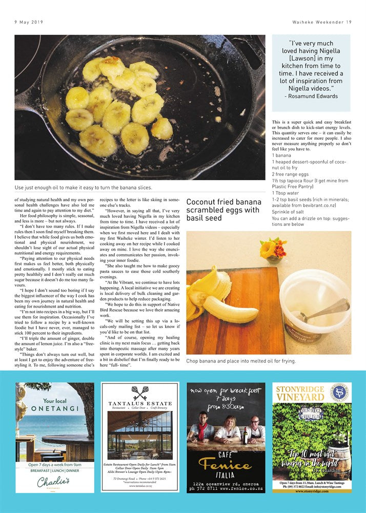 Waiheke Weekender Epicurean Column Page 2