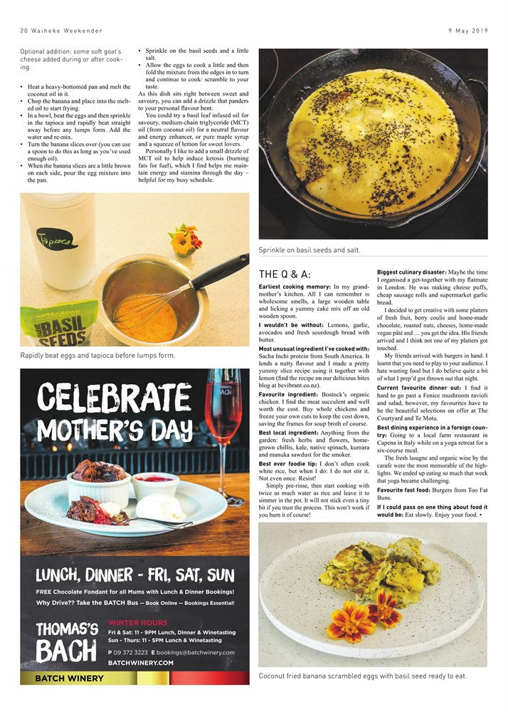 Waiheke Weekender Epicurean Column Page 3