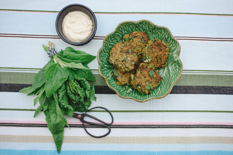Chia Seed & Silverbeet Fritters