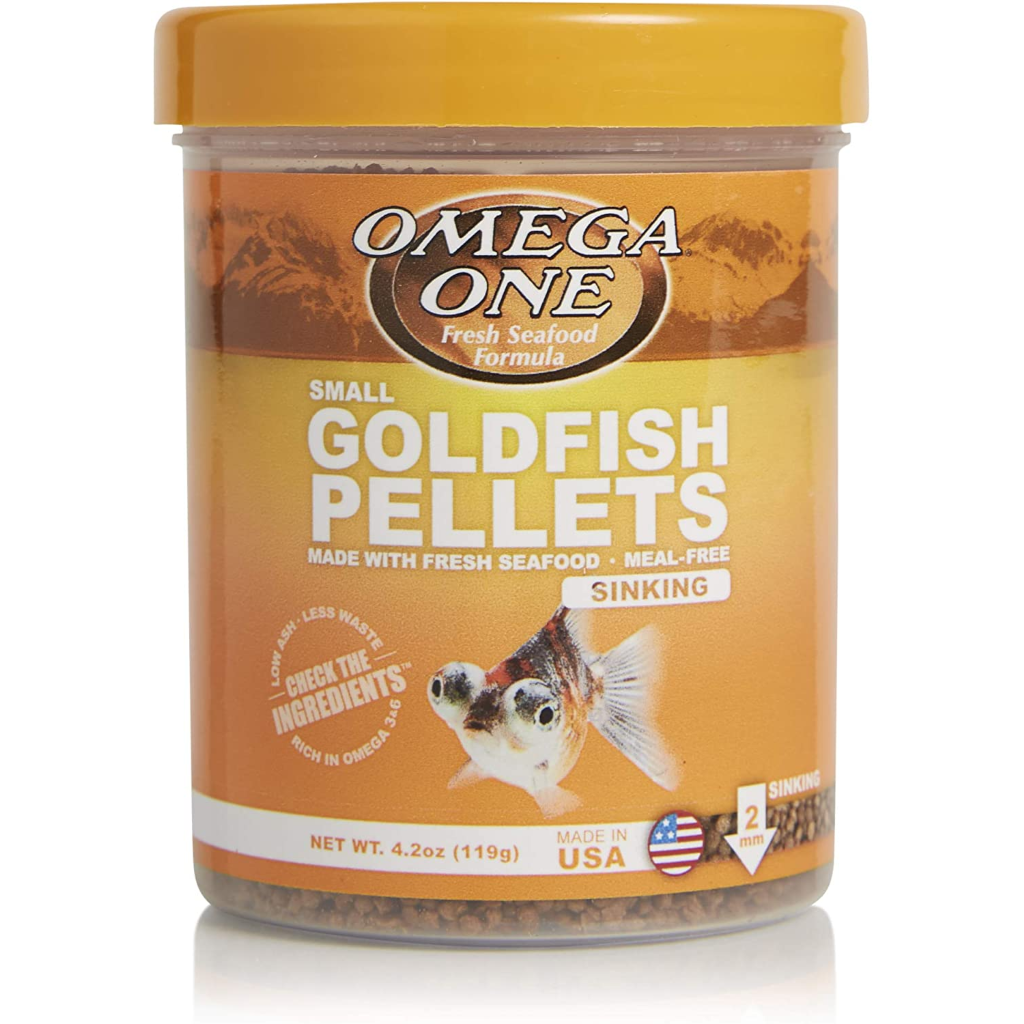 omega one small goldfish pellets