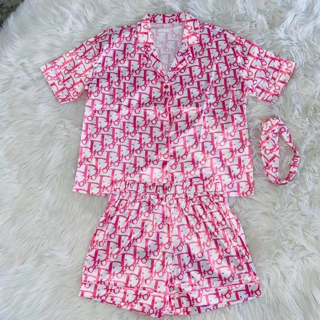 pink dior pjs