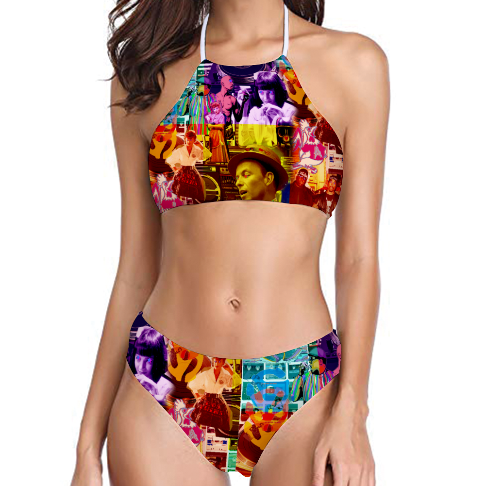 Gangsters Ball Women's Halterneck Split Swimsuit