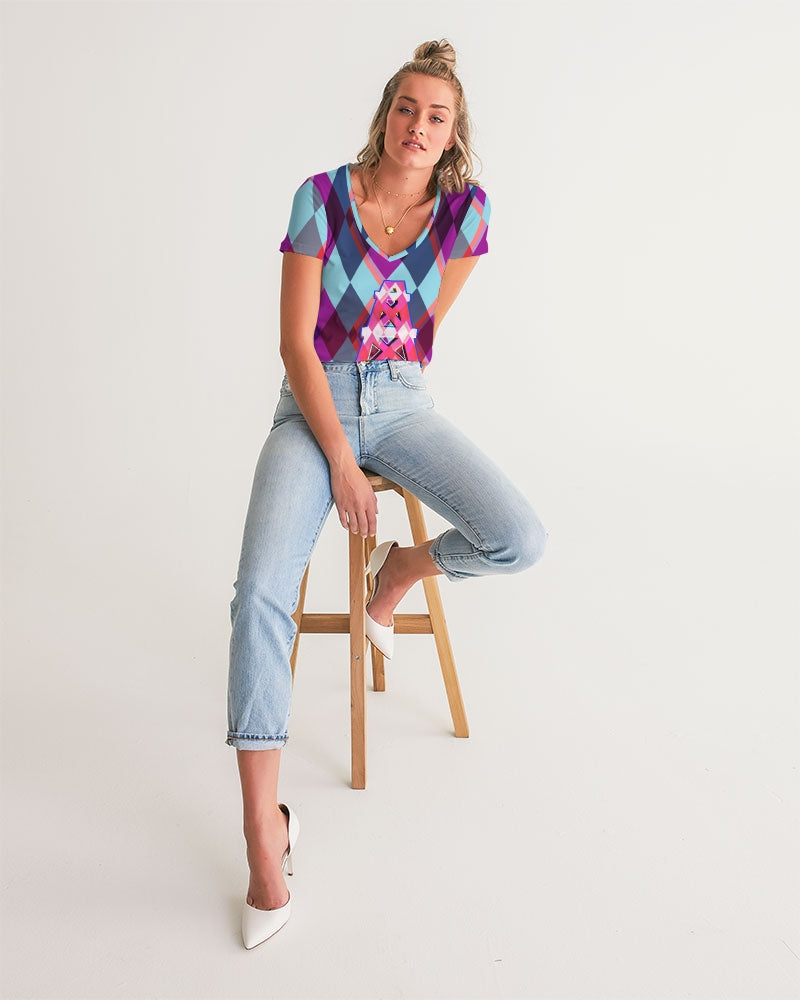 Diamond Derrick Women's V-Neck Tee