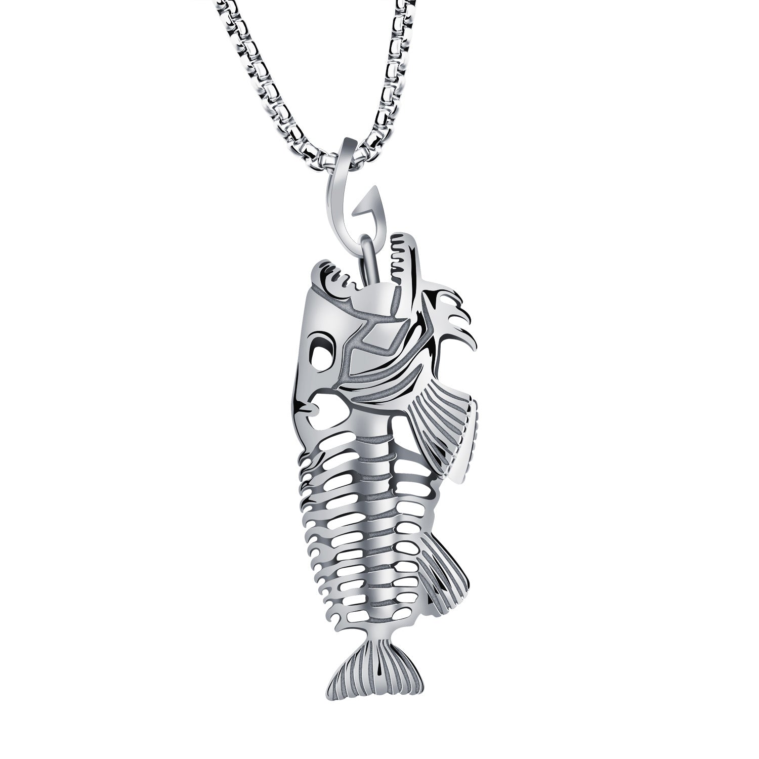 mens fish pendant necklace