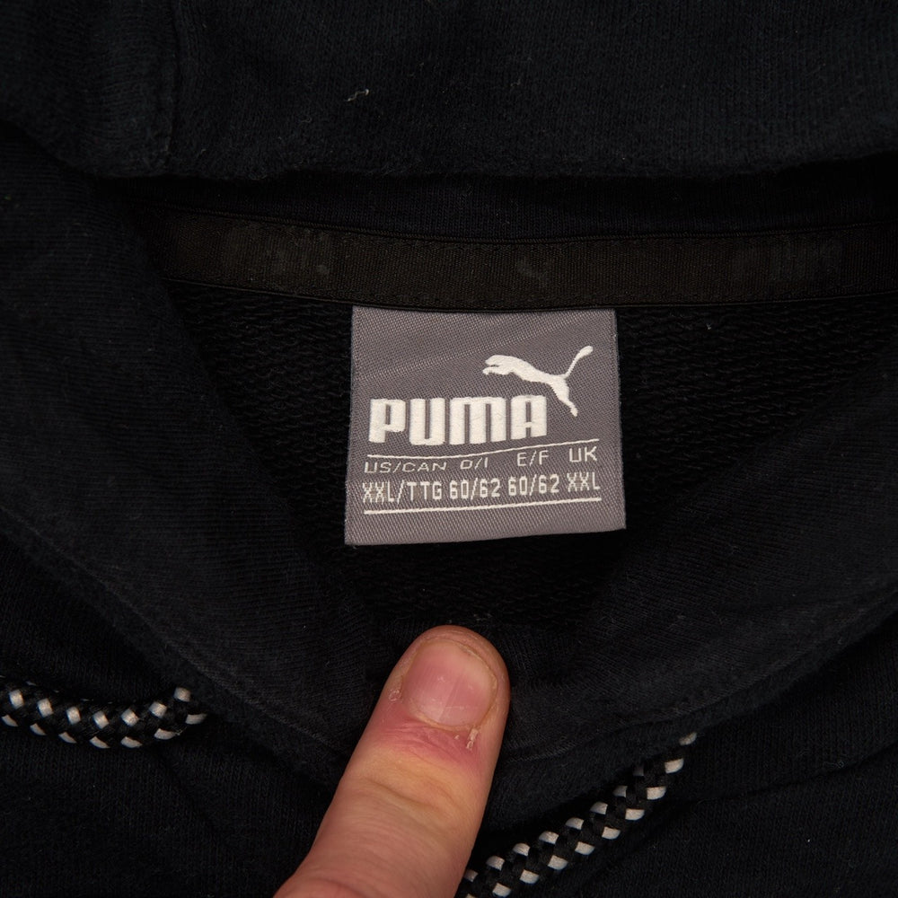 Vintage Puma Hoodie Black XXL