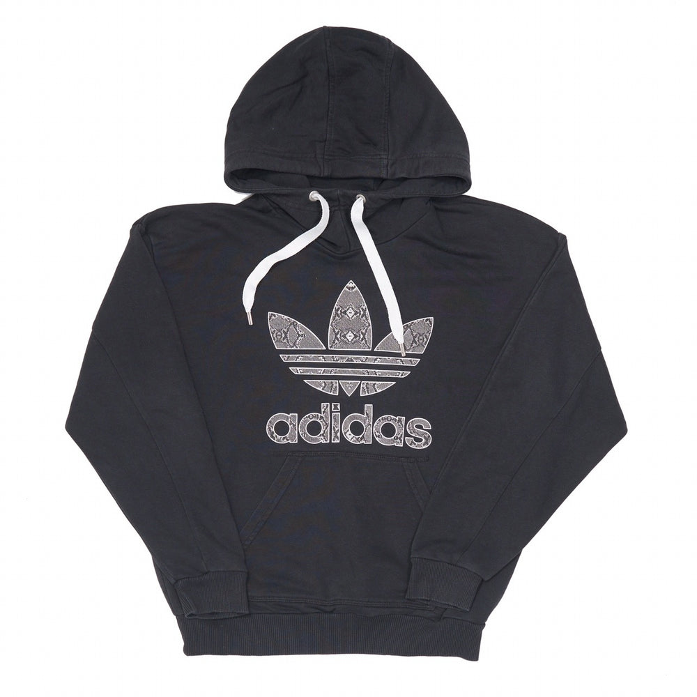 Vintage Adidas Hoodie Black Medium