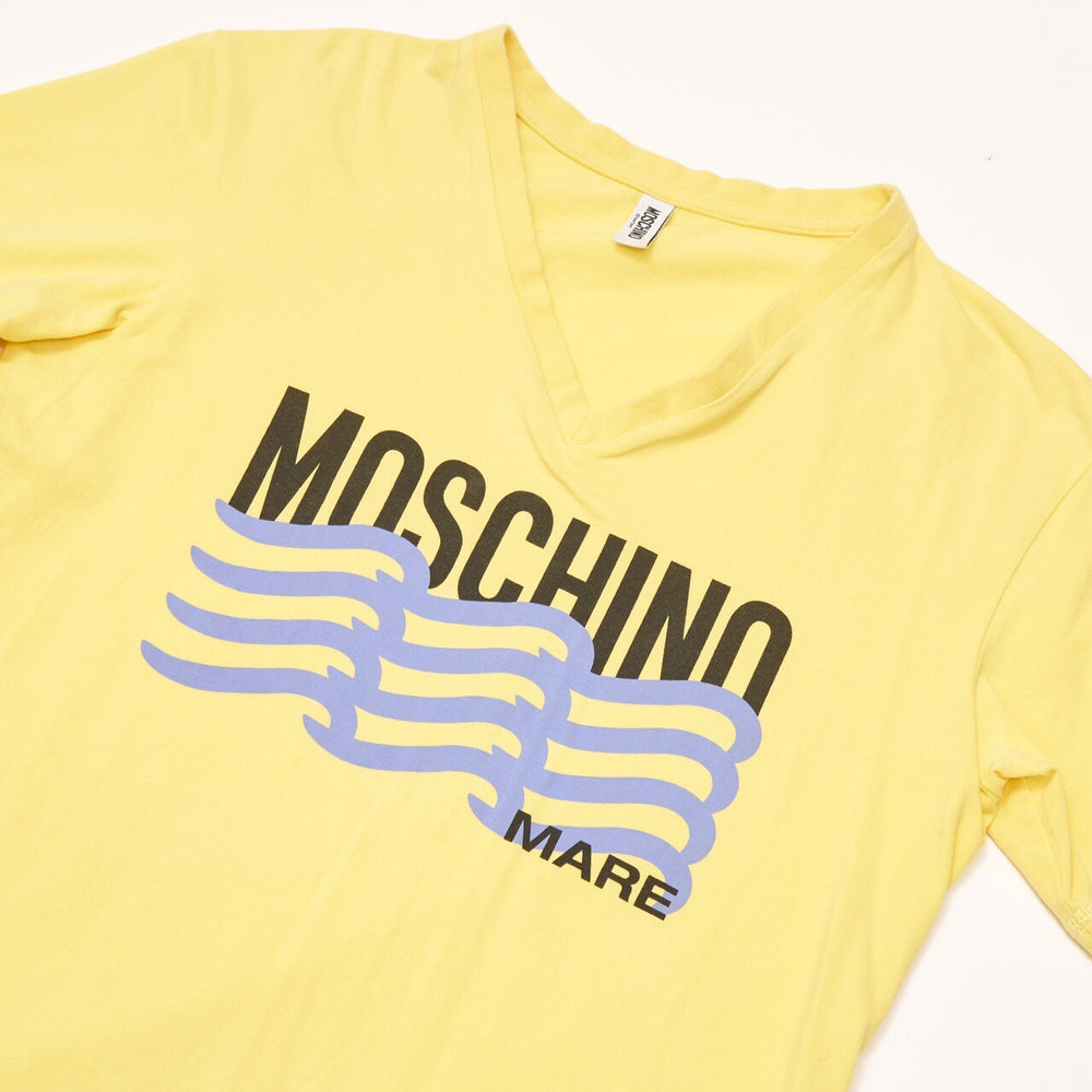 Vintage Moschino T-Shirt Yellow Small