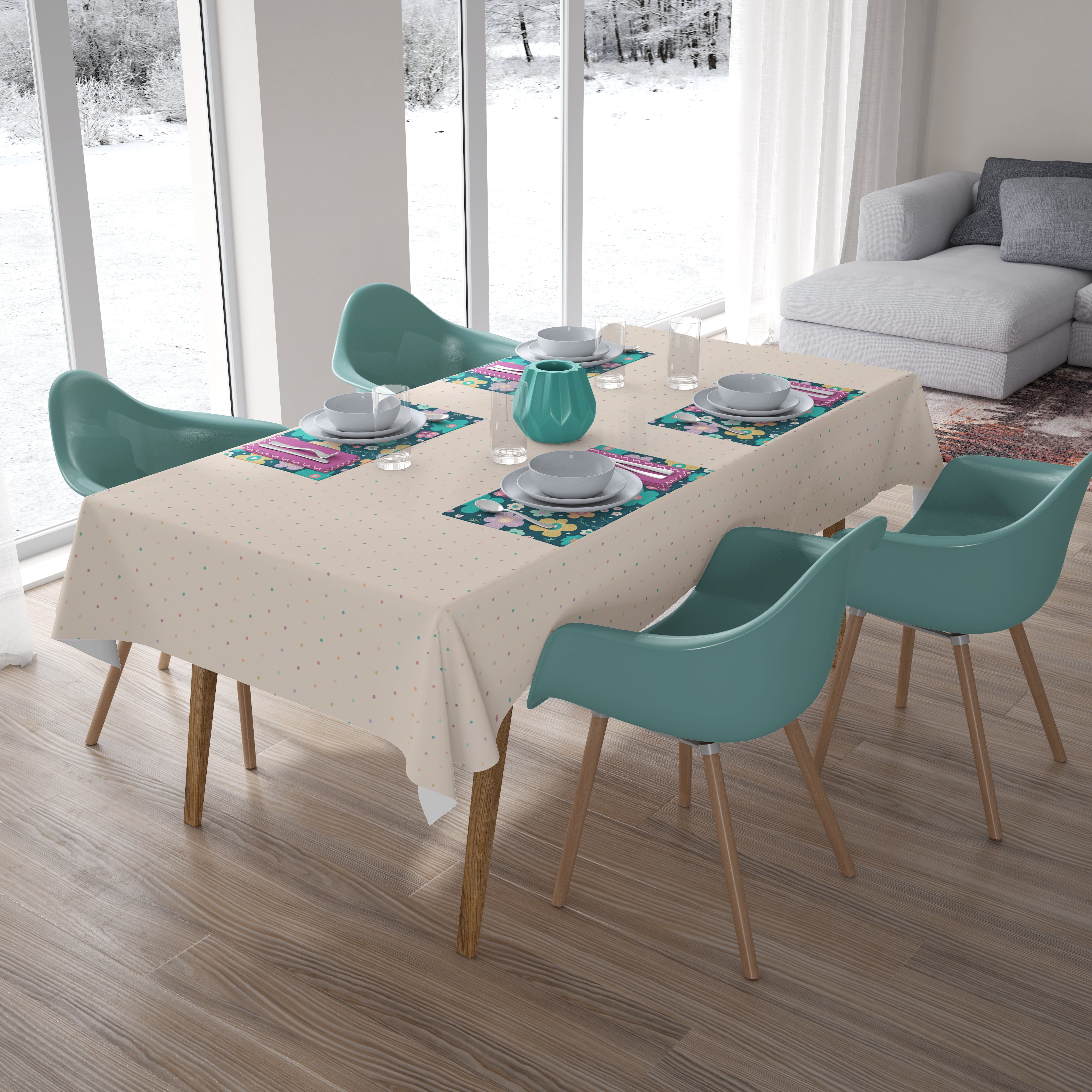 Splendid Spring - Micro Polka Dots - Tablecloths