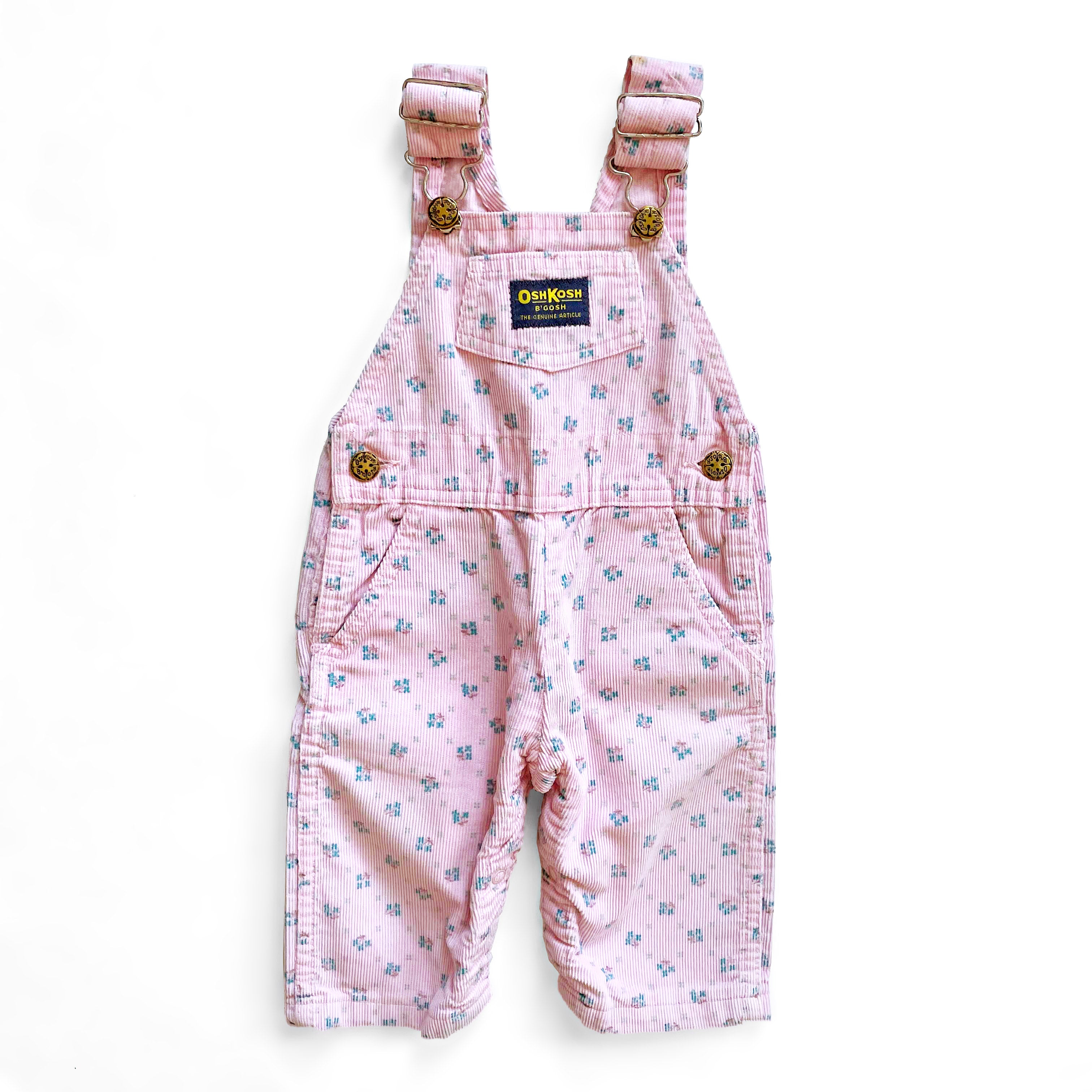 pink floral overalls