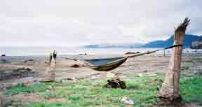 hammock on beach at banda aceh