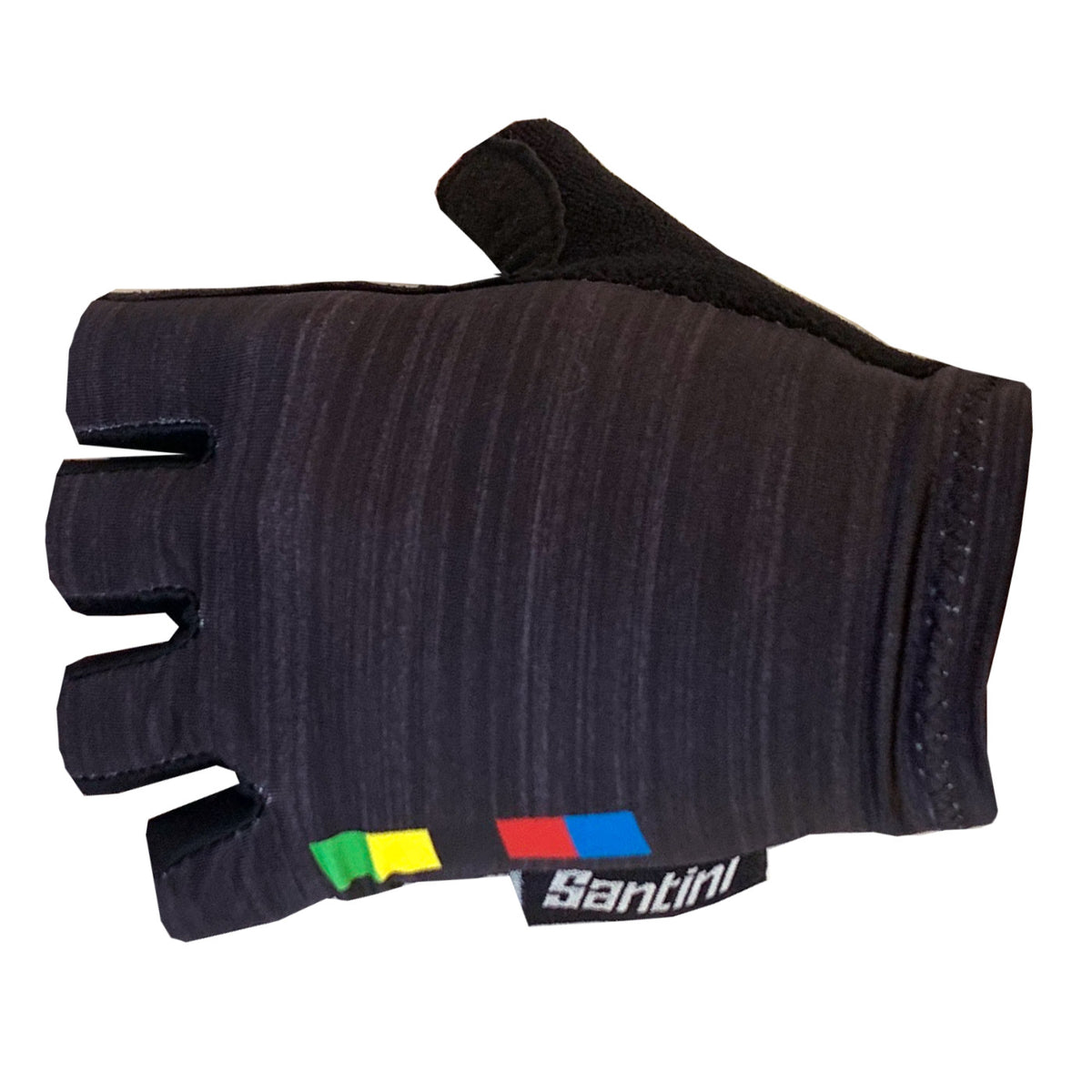 UCI Rainbow Cycling Gloves Light Blue Made in Italy by Santini 