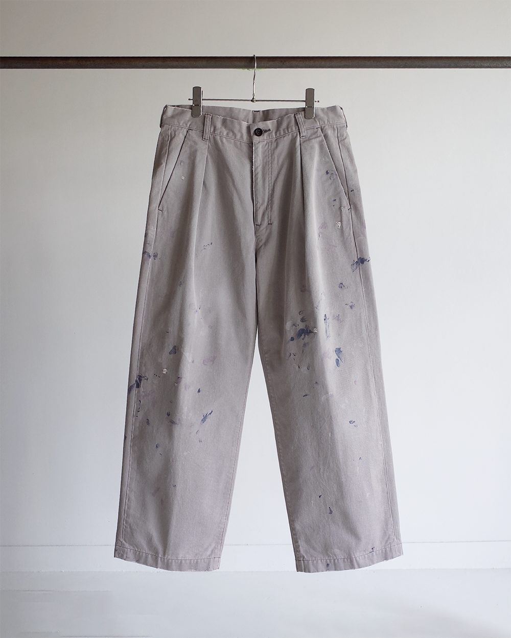 23ss ANCELLM アンセルム PAINT CHINO TROUSERS