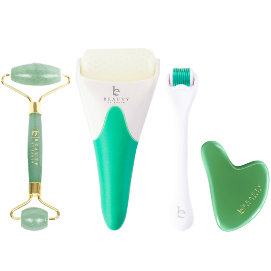 4-Tool Gift Set - 4 Tool Bundle - Jade Roller - Beauty by Earth