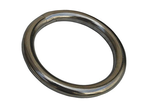 Marine Round Ring 12 mm x 60 mm 7/16" x 2 3/8" Grade 316 Stainless Steel 