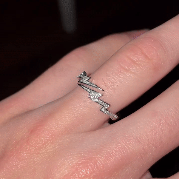 Lightning Frosted Ring