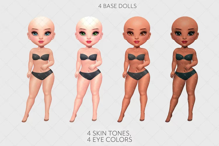 Business Woman png, Fashion Chibi Girls Clipart,
