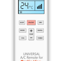 Universal Air Conditioner Remote for Arctic King Aircon Remote Including Arctic King Portable AC Remote and Arctic King Split System a/c remotes and Arctic King portable AC Remotes