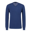 Wool and Cashmere-Blend Sweater in Blue