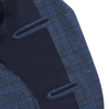 De Petrillo Single-Breasted Glencheck Wool Jacket in Light Blue. Exclusively Made for Sartale - SARTALE