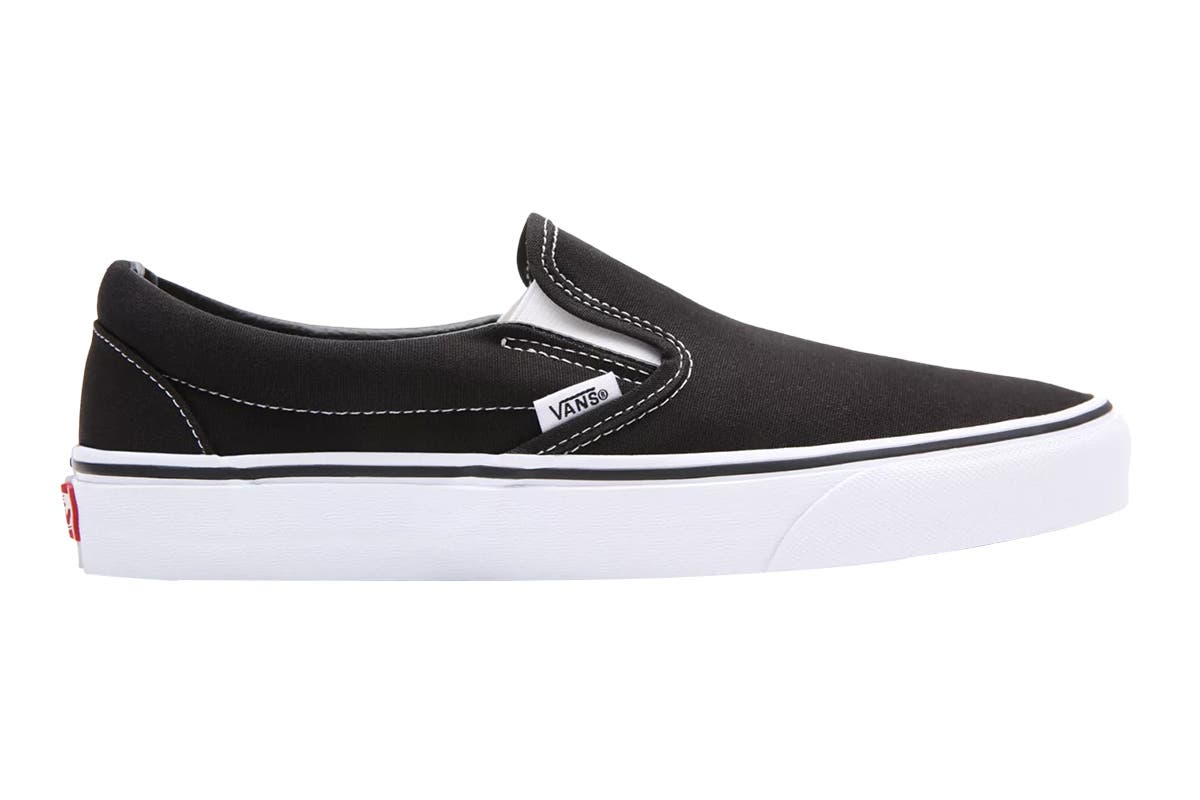 Shop Unisex Classic Slip-On Shoes (Black, Size 5 US) Online Australia | Black Swallow