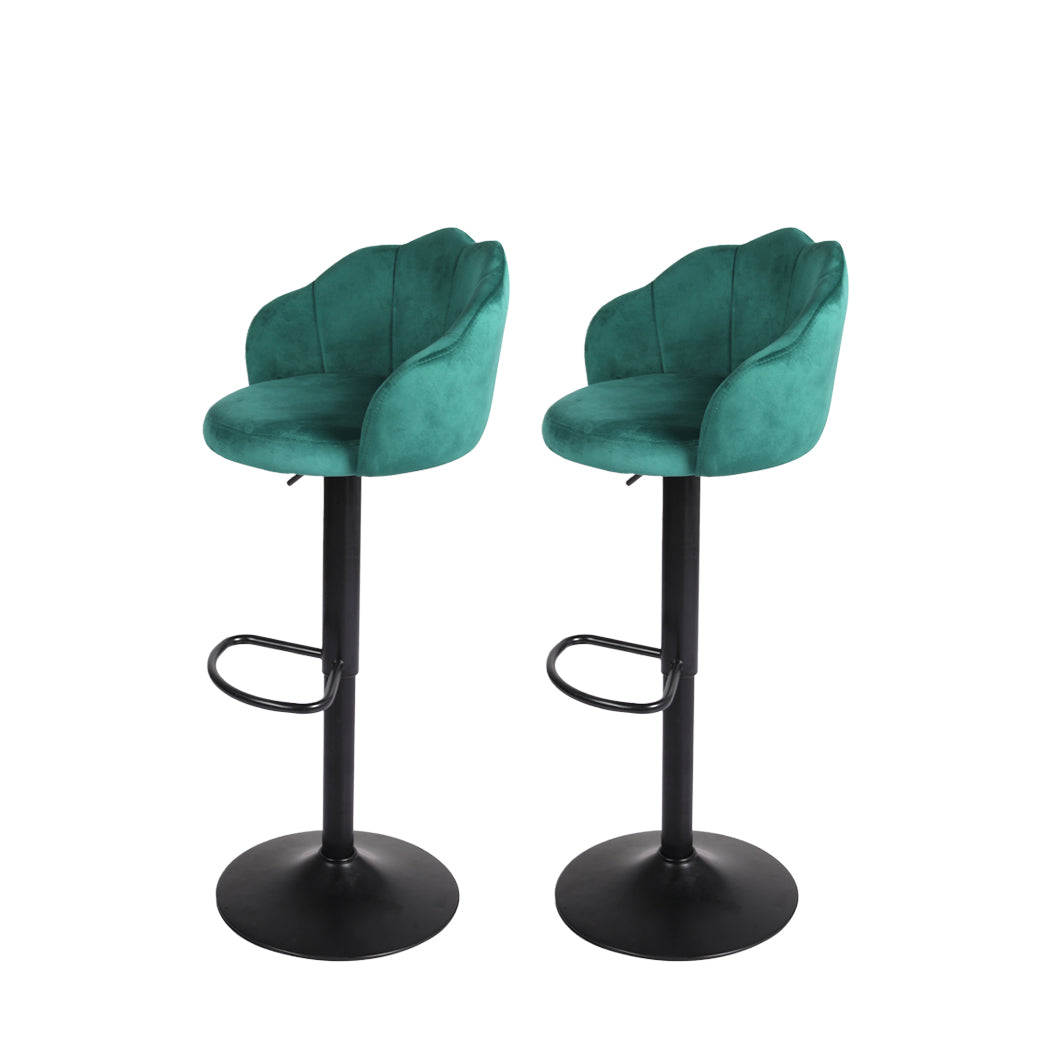 velvet gas lift bar stools