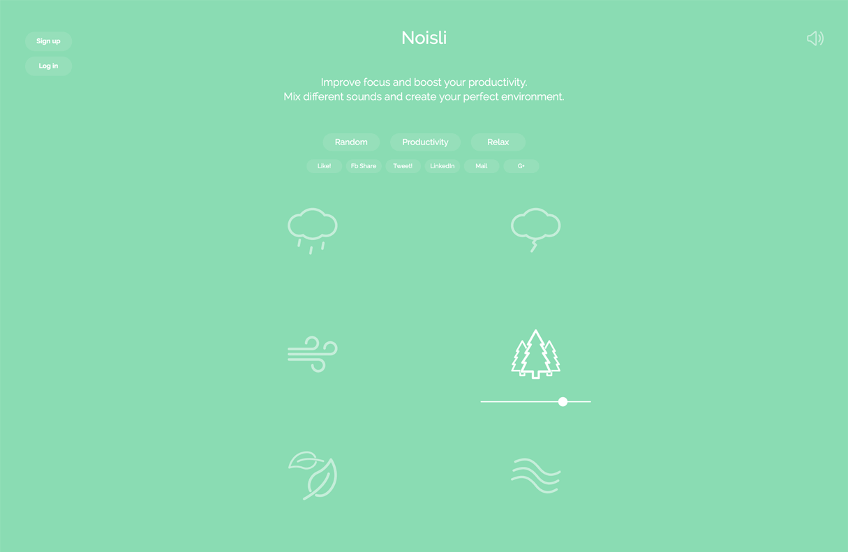 12 free tools for remote developers and designers: Noisli