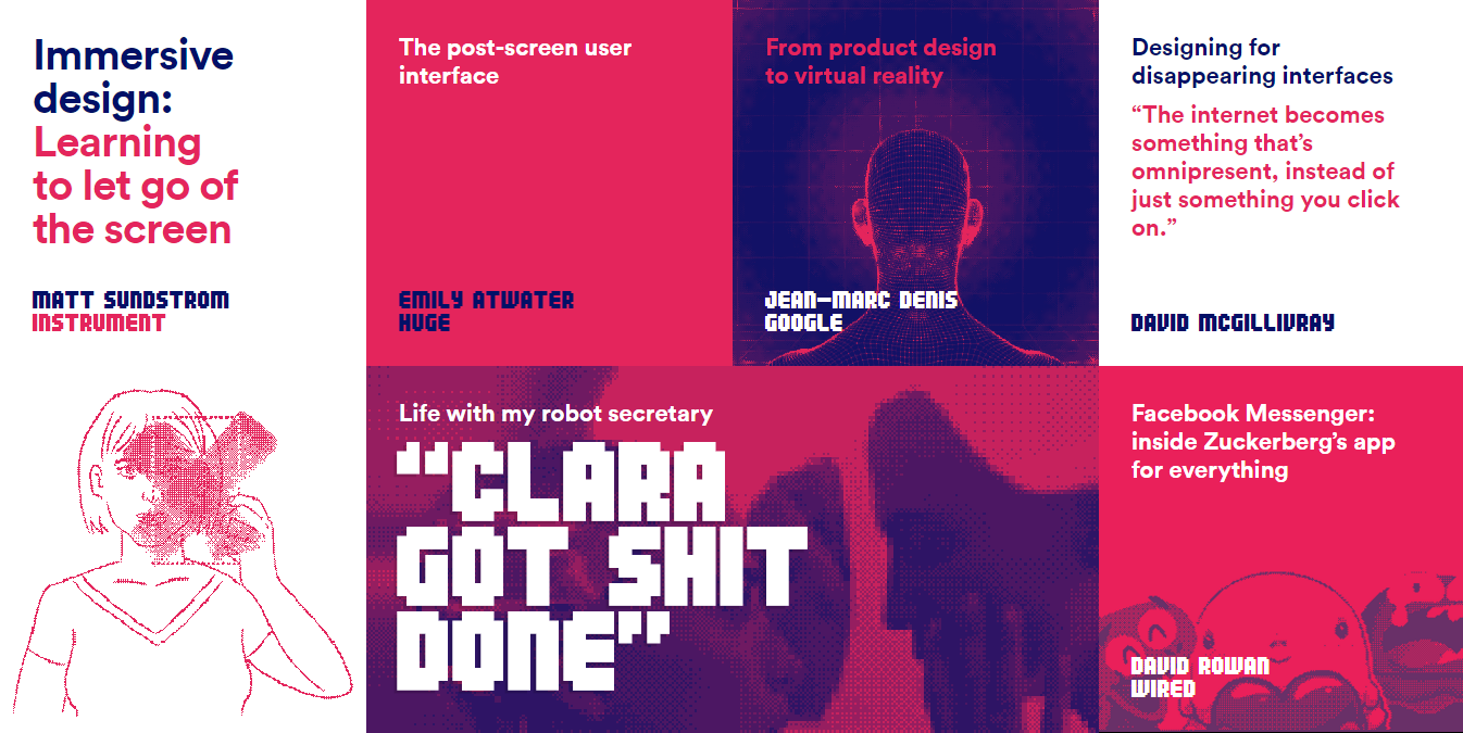 4 trendy visual design techniques: Duotone collage