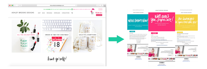 Essential Emails to Design for Every Ecommerce Site You Build: Website to Images