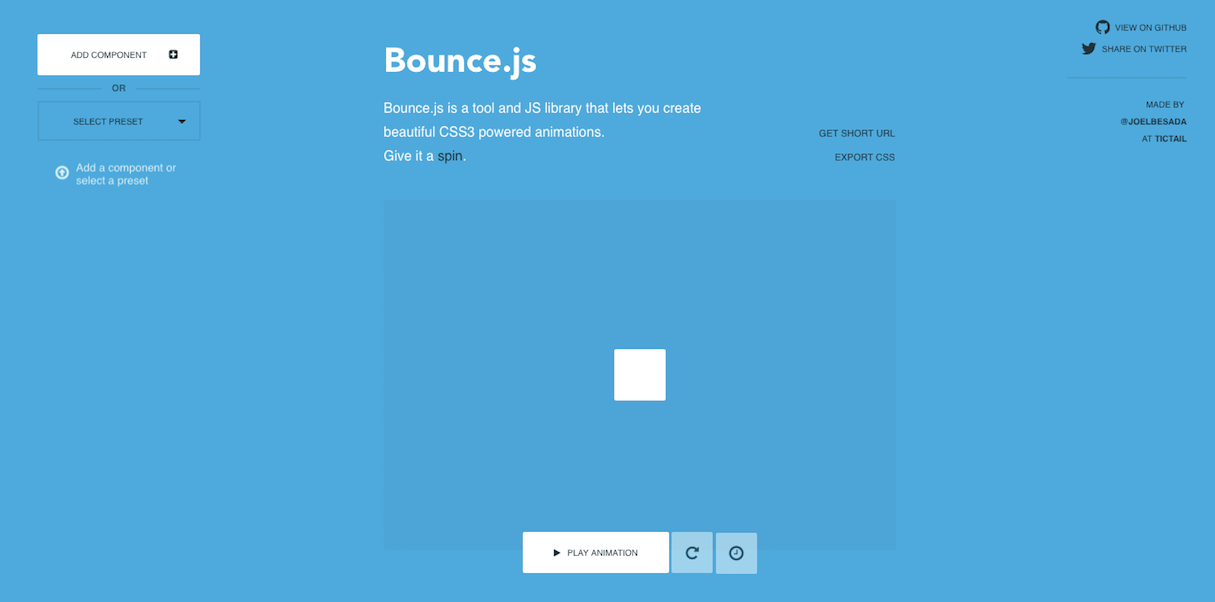 Animation libraries - Bounce.js