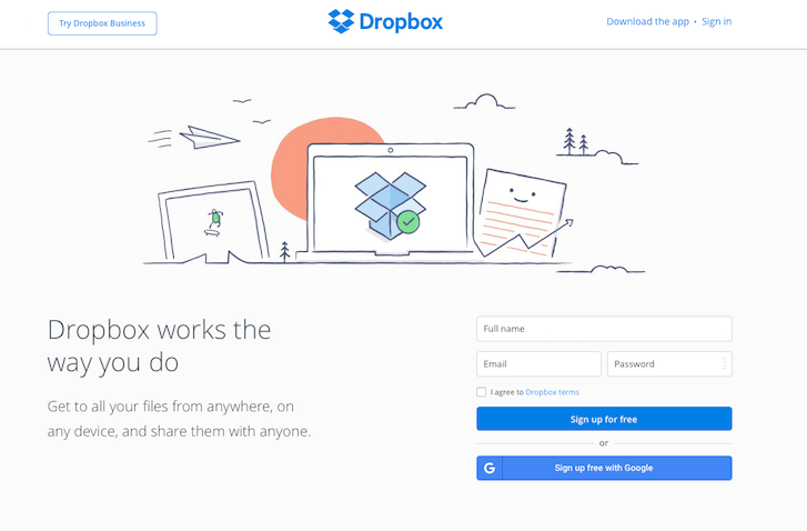 Designing Ecommerce Site Converts: Dropbox