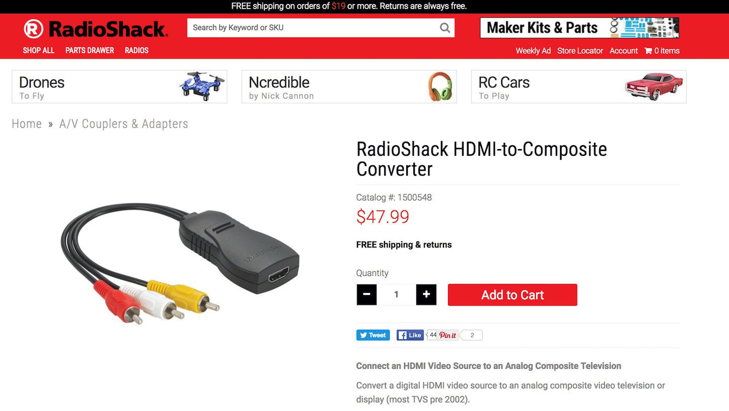 Designing social proof in ecommerce website: Radioshack