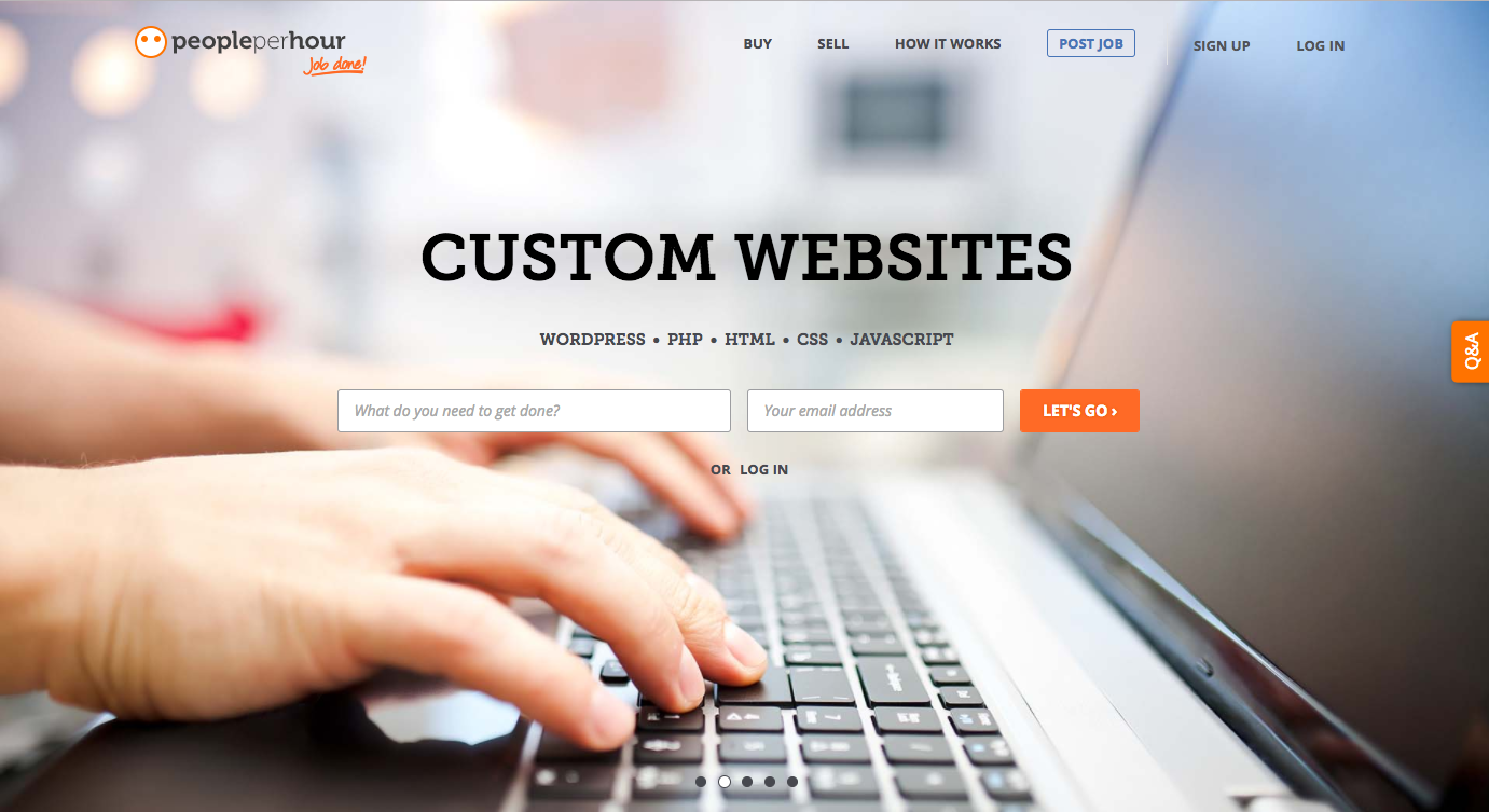 Finding web design clients: PeoplePerHour