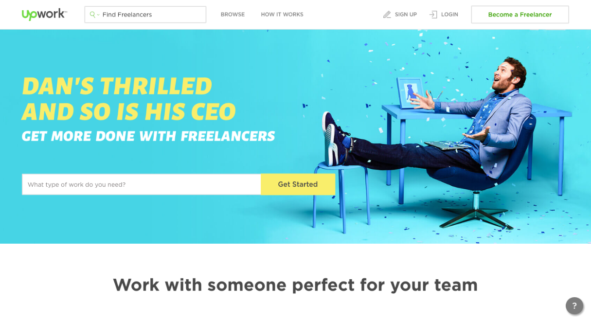 Finding web design clients: Upwork