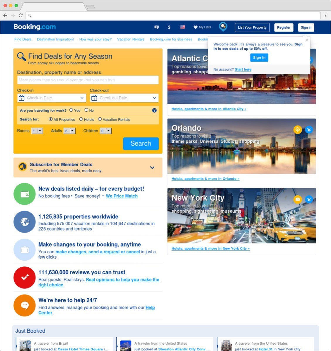Increasing your online conversion: Booking
