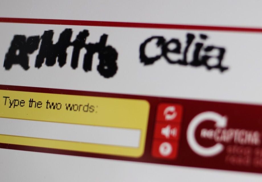 Increasing your online conversion: CAPTCHA