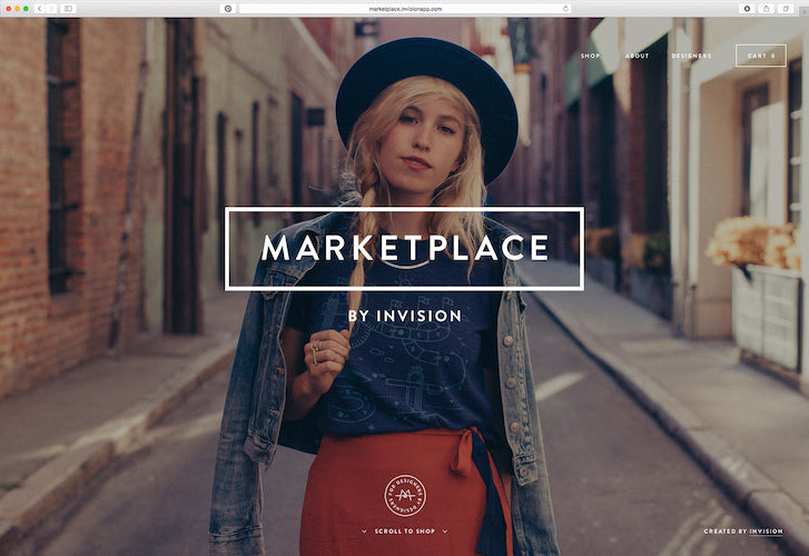 InVision Marketplace: Homepage