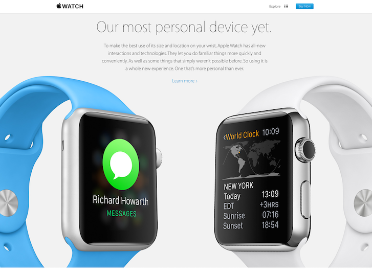 Top UX Elements to Optimize Your Clients’ Product Page Design: Product Design Apple Watch