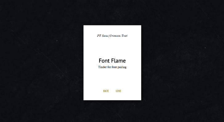 Font Flame Web Design Tool