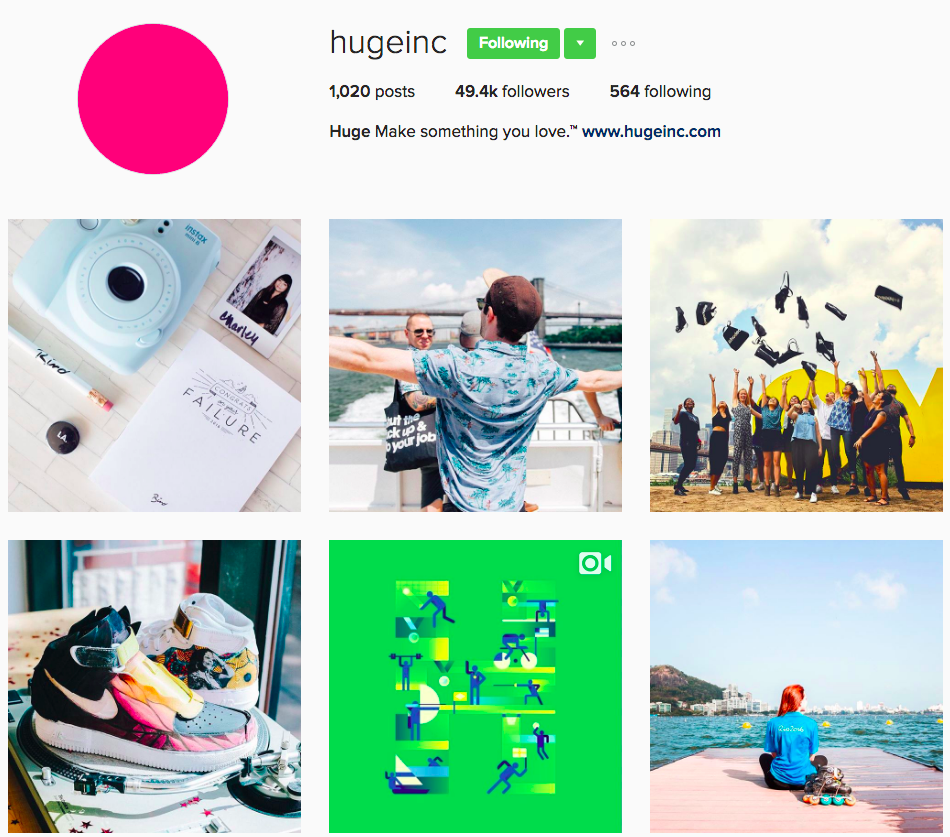 Agencies and Freelancers You Should Follow on Instagram - Huge
