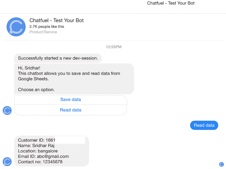 ai chatbots: step 3, follow tutorial