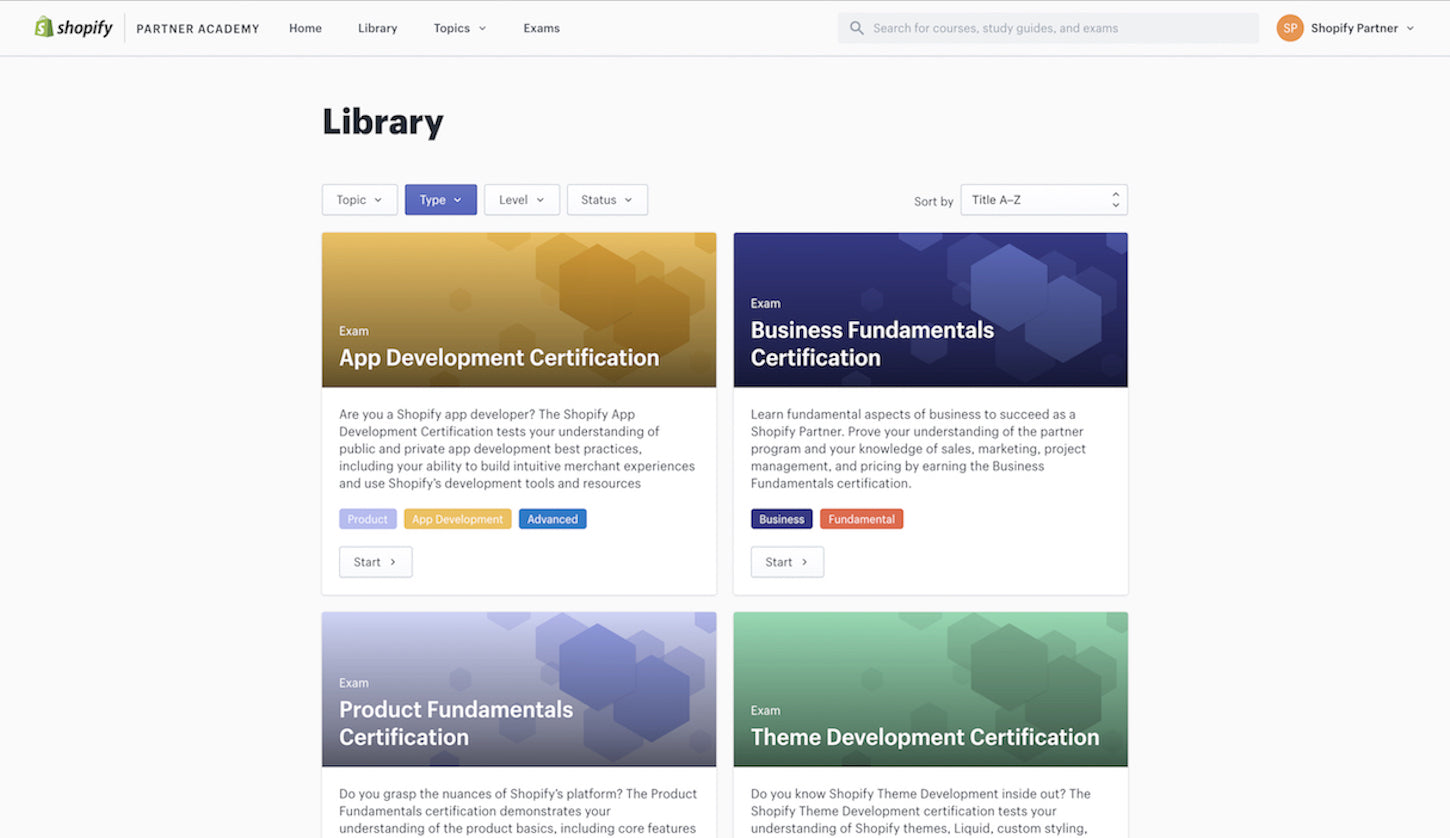 app-development-certification-library