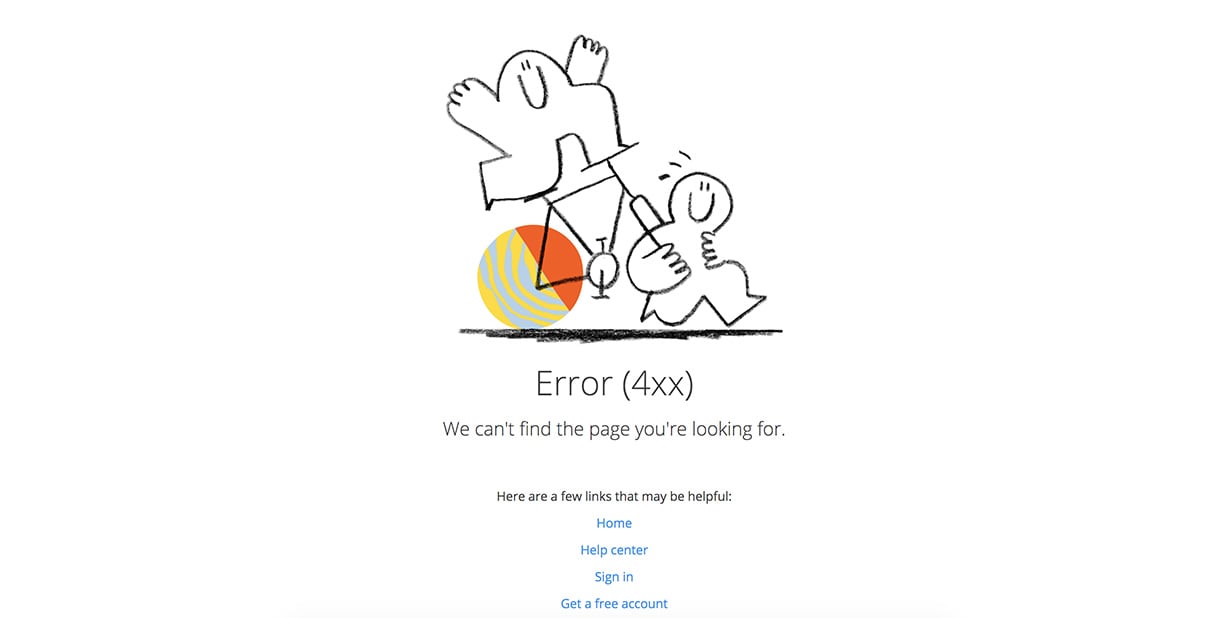 best 404 pages: dropbox