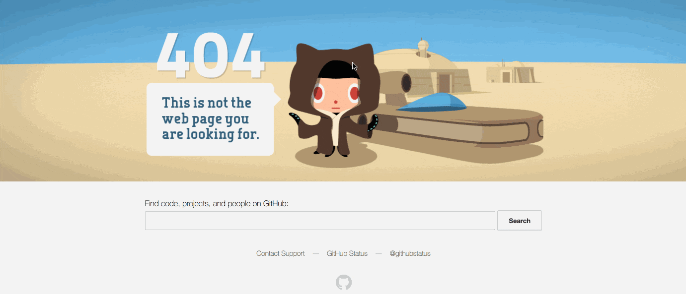 best 404 pages: github