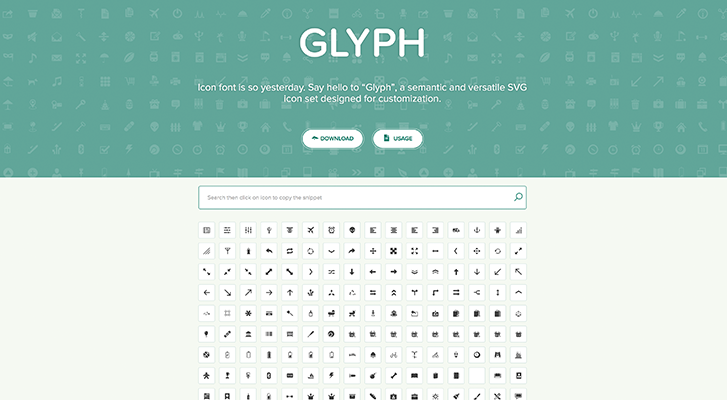 Best resources for downloading icon packs: Glyph
