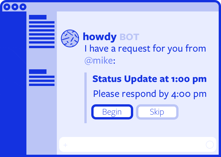 conversational interfaces: howdy