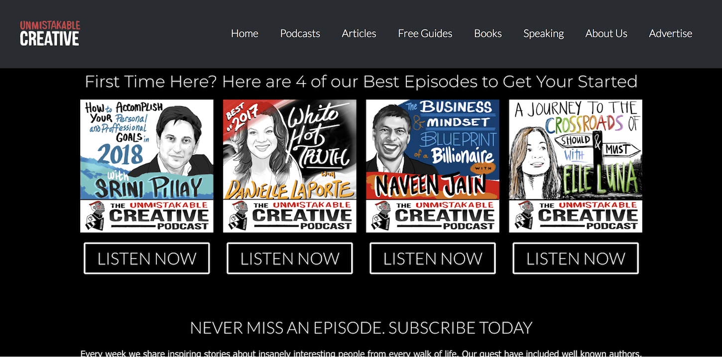creative podcasts: the unmistakable creative