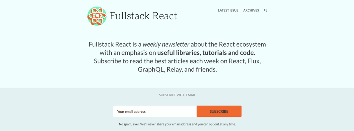 developer newsletter: fullstack