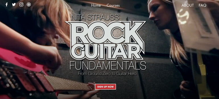 digital products: Rock Guitar Fundamentals Homepage