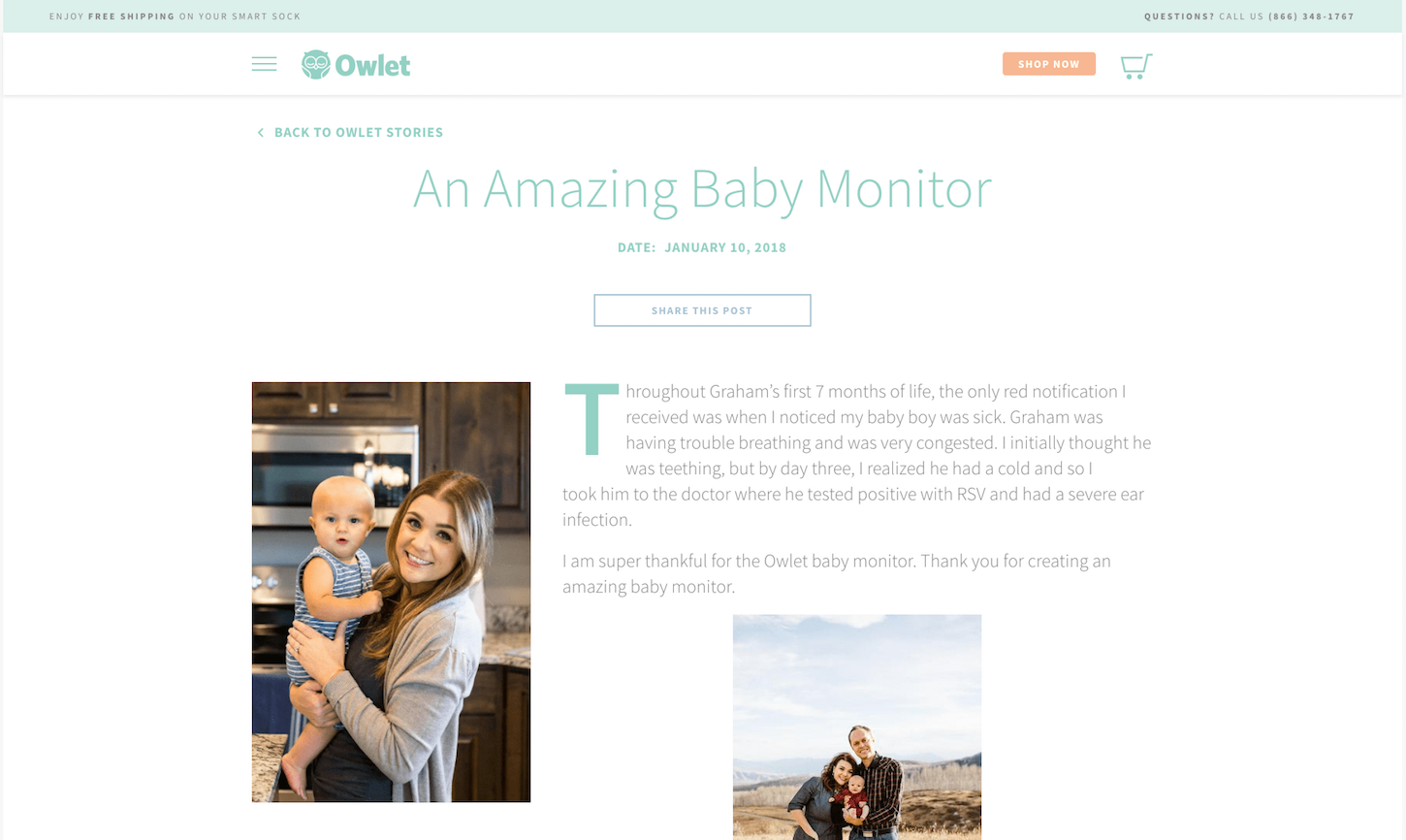 featured products: owlet stories