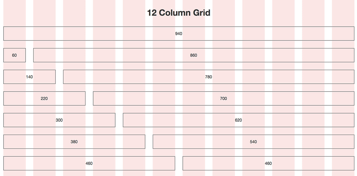 grid layout: 960